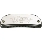 Goki Speelgoedinstrument - Mondharmonica - 10 Tonen - Met Gravure - 3 Jaar