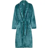 Good Morning Badjas Flanel Fleece Uni - petrol - XL/XXL