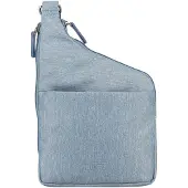 Jost schoudertas Bergen Crossbody Bag Misty Blue blauwgrijs
