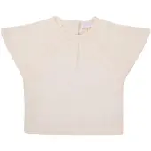 Noppies baby T-shirt ecru Meisjes Katoen Ronde hals Effen - maat 80