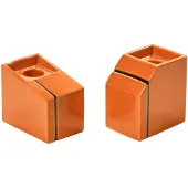 Serax Silos Set van Kandelaars by Plan C Orange | Set of 2