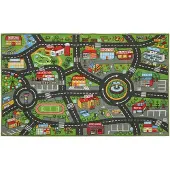 AIYAPLAY Kinder Speelmat-Polyester-160L x 100B x 0,5H cm-Grijs