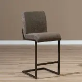 Bronx Velvet barkruk Lio bruin 70 cm