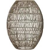 Star Trading Linde Lampshade 40 Cm Grey - Buitenverlichting Rotan Beige - 092-07