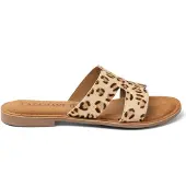 Lazamani Slippers Dames Beige Ponyhaar | Maat 42