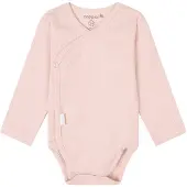 Noppies baby overslagromper Narellan lichtroze Meisjes Stretchkatoen V-hals - maat 56
