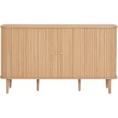 Ebuy24 Dressoir Nikko - Naturel - Schuifdeuren - 140x40x79cm
