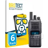 BROTECT Screenprotector 6 Stuks voor Icom IC-T10 Beschermglas transparant