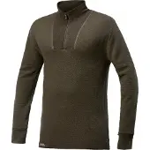 Woolpower Skipully Woolpower Unisex Zip Turtleneck 200 Pine Green