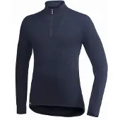 Woolpower Skipully Unisex Zip Turtleneck 200 Dark Navy-L