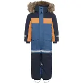 Didriksons Bjärven, winteroverall, junior, blauw/oranje