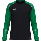Jako Sonic Longsleeve Heren - Zwart / Groen | Maat: S