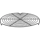 Mustang Pizza Cooling Rack – Ø 32 cm – Staal – Zwart