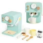Classic World Houten koffiezetapparaat voor kinderen – Kleine Barista | Klassieke wereld - UNI