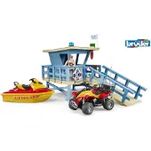 BRUDER bworld reddingsstation quad, jetski, persoon (62780)