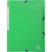 Exacompta 3-Flap presentatiemap 55813E Lichtgroen Polypropyleen 24 x 32 cm 50 Stuks