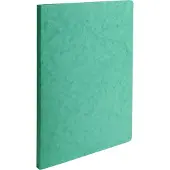 Exacompta 50x Map met gerilde rug in glanskarton 400g/m2 - 24x32cm - Groen - 11503H