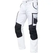 Puma Workwear Precision X - Stretch Werkbroek met Kniezakken en Versterkte Knieën - Wit/Zwart - 58