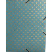 Exacompta 8x Klasseerdoos met rug 40mm in glanskarton 600g/m2 Neo Deco - Geassorteerd - 59450E