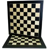 HOT Games Schaakbord - Schaakbord - 40 mm vakjes - Zwart/Ahorn