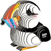 Eugy 3D Puzzel - Papegaaiduiker - Vogels - Duurzaam - Verzamel Ze Allemaal - 6 Jaar