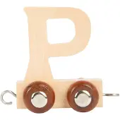 Small Foot - Houten Lettertrein - P - 12 stuks