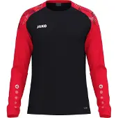 Jako Sonic Longsleeve Heren - Zwart / Rood | Maat: 4XL