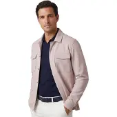 Gentiluomo beige overshirt gemeleerd normale fit