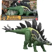 Mattel Gigantic Trackers Stegosaurus Jurassic Dinosaur Figure Groen Kinderen