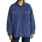 Billabong - Women's Coastal Waves - Fleecevest S, blauw