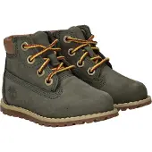 Timberland Jongens Pokey Pine groen leren enkellaarsjes (23), Leer, Plat, Ritssluiting, Casual, kinderkleding TB1A1VOSA581