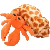 Wild republic knuffel heremietkreeft junior 18 cm pluche oranje