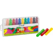 Creall Silky 3-in-1 - Waskleurstift, pastel en aquarel in 1 - 12 kleuren - vegan - glutenvrij