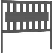 vidaXL Hoofdbord 105,5x4x100 cm massief grenenhout grijs