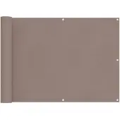 vidaXL Balkonscherm 75 x 200 cm PU gecoate oxford alu