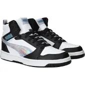 Puma Sneakers 'Rebound V6 Mid Space Belle' zwart / zilver / wit
