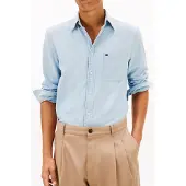 Tommy Hilfiger Regular fit vrijetijdsoverhemd van chambray