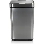Hjh OFFICE CLEAN IV 60L - Prullenbak zilver