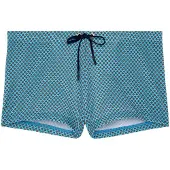 Hom Zwemshorts ' Swim Shorts Espresso ' blauw / turquoise