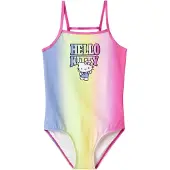 Name it Badpak blauw / geel / pink