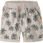 Name it MINI regular sweatshort Grijs Jongens/Meisjes Katoen All over print - maat 104
