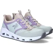 Rieker Sneakers laag taupe / mintgroen / sering