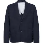 Casual Friday Business-colbert ' CFTorup Linen ' blauw / navy