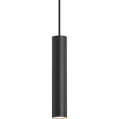QAZQA Design hanglamp zwart GU10 50mm IP44 - Tuba