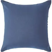 Homescapes Linnen kussensloop 60 x 60 cm - Marineblauw