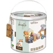 Jouéco - The Wildies Family Houten blokken in ton 50 stuks