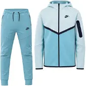 Nike Tech Fleece Sportswear Trainingspak Kids Lichtblauw Blauw Zwart