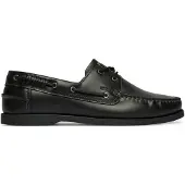 HUGO Leren bootschoenen met veterdetail Maat 45
