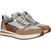 Tamaris Sneakers laag 'Veterschoenen Laag' cognac