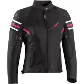 Ixon Ilana Evo Zwart Fuchsia Dames Textiele Motorjas Maat XS
